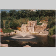 Waterfall and pond at the Schulman project. (ddr-densho-377-186)