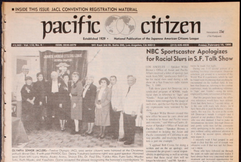 Pacific Citizen, Vol. 110, No. 6 (February 16, 1990) (ddr-pc-62-6)