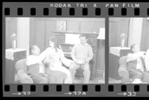 Negative film strip for Farewell to Manzanar scene stills (ddr-densho-317-117)