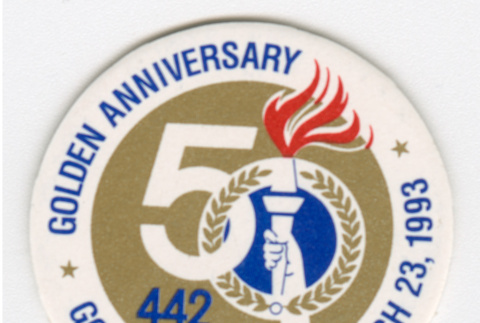 Token from 50th Anniversary Reunion of the 442nd RCT (ddr-densho-368-320)