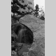 Waterfall at tea garden near Campion Hall, Seattle University campus (ddr-densho-354-2096)