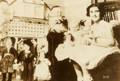 Carmen Franco with her dolls (ddr-njpa-1-349)