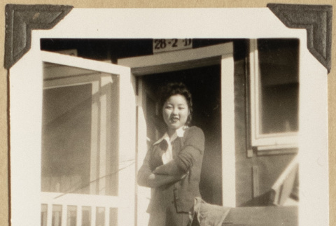 Janice Uyeda at Rohwer (ddr-densho-542-422)