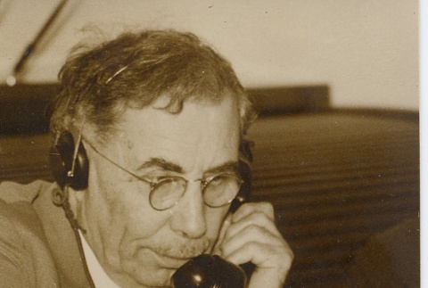 Man speaking on a telephone (ddr-njpa-2-854)