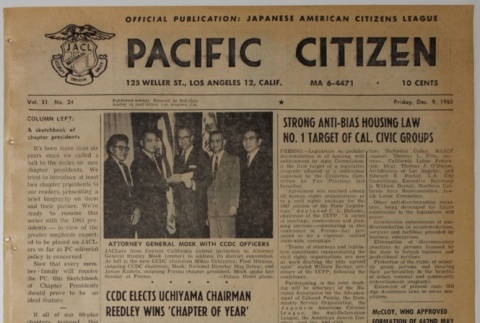 Pacific Citizen, Vol. 51, No. 24 (December 9, 1960) (ddr-pc-32-50)