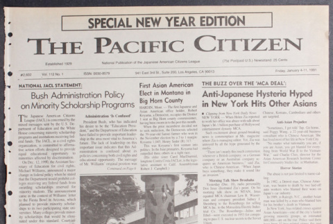 Pacific Citizen, Vol. 112, No. 1 [January 4-11, 1991] (ddr-pc-63-1)