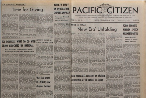 Pacific Citizen, Vol. 79, No. 22 (November 30, 1974) (ddr-pc-46-47)