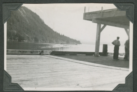 Dock overlooking water (ddr-densho-540-119)