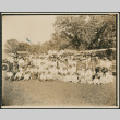 large group in front of cars (ddr-densho-378-893)
