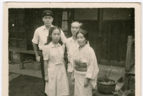 Group photograph outside a building (ddr-densho-433-604)