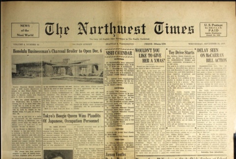 The Northwest Times Vol. 4 No. 93 (November 22, 1950) (ddr-densho-229-255)