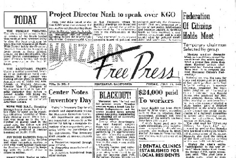 Manzanar Free Press Vol. II No. 5 (July 31, 1942) (ddr-densho-125-41)