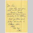 Note to Kaneji Domoto from Kenji Fujii (ddr-densho-578-36)