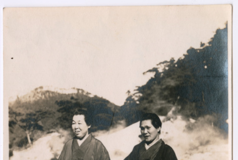 Photo of two women in kimonos (ddr-densho-483-368)