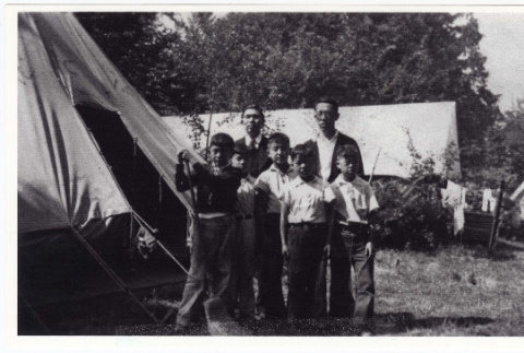 Group photograph at Fresh Air Camp (ddr-sbbt-6-125)