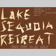 1961 Lake Sequoia Retreat poster (ddr-densho-336-110)