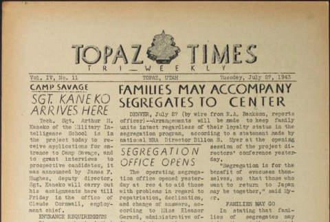 Topaz Times Vol. IV No. 11 (July 27, 1943) (ddr-densho-142-191)