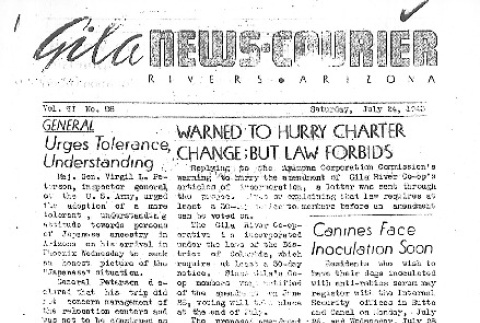 Gila News-Courier Vol. II No. 88 (July 24, 1943) (ddr-densho-141-129)