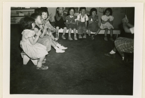 Children attending story hour (ddr-densho-37-1067)