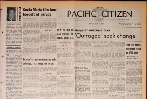 Pacific Citizen, Vol. 76, No. 20, (May 25, 1973) (ddr-pc-45-20)