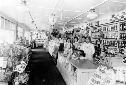 Grocery store at Bainbridge Gardens (ddr-densho-34-11)