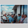 Veterans socializing on hotel patio (ddr-densho-368-343)