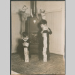 Two boys in sailor suits with blocks (ddr-densho-523-105)