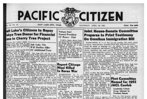 The Pacific Citizen, Vol. 32 No. 16 (April 28, 1951) (ddr-pc-23-17)