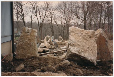 Rock feature under construction (ddr-densho-377-2398)