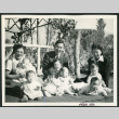 Photograph of Children's Village superintendents and caretaker with young children (ddr-csujad-47-161)