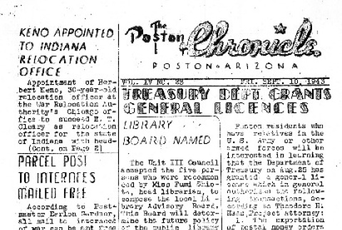 Poston Chronicle Vol. XV No. 23 (September 10, 1943) (ddr-densho-145-409)