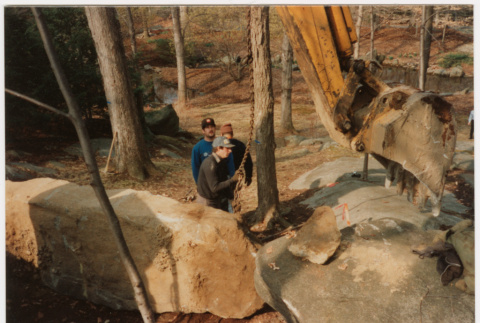 Rock feature under construction (ddr-densho-377-2386)
