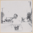 Susan Shiomi in bouncy chair (ddr-densho-522-152)