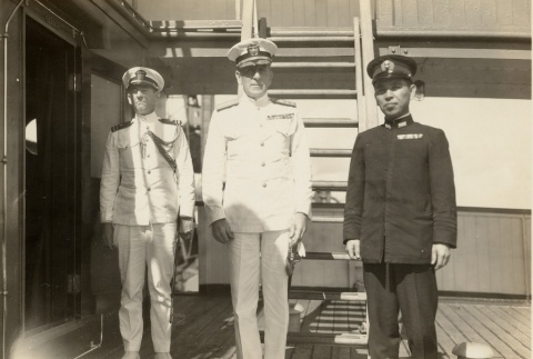 Men in uniform on a ship (ddr-njpa-1-1956)