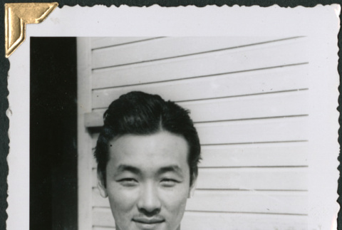 Man outside building (ddr-densho-434-260)