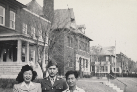 Japanese American men and woman (ddr-csujad-55-2299)