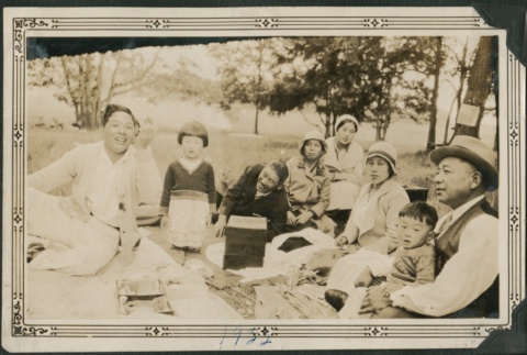 Group at a picnic (ddr-densho-321-684)