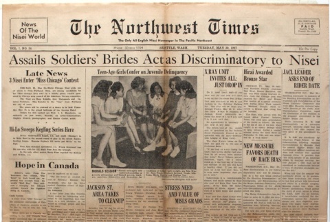 The Northwest Times Vol. 1 No. 36 (May 20, 1947) (ddr-densho-229-24)