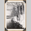 Two women posing in the snow (ddr-densho-542-327)