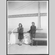 Wakako Domoto and Jean Kohatsu on a ferry (ddr-densho-443-56)