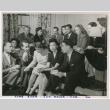 Mary Teruko Okada with friends at the International House (ddr-densho-367-25)