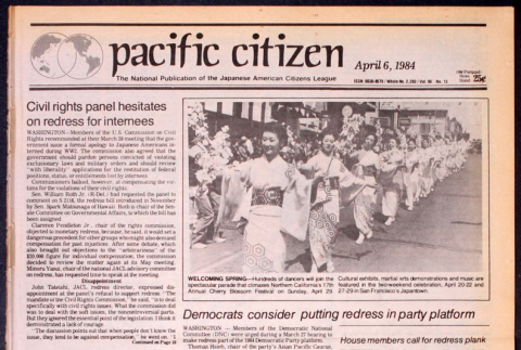 Pacific Citizen, Vol. 98, No. 13 (April 6, 1984) (ddr-pc-56-13)
