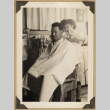 Roy getting a haircut (ddr-densho-542-522)
