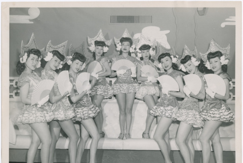 Group shot of the show girls at the China Doll Club (ddr-densho-367-46)