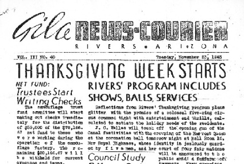 Gila News-Courier Vol. III No. 40 (November 23, 1943) (ddr-densho-141-192)