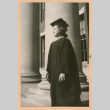 Woman in graduation gown (ddr-densho-468-294)