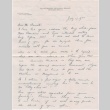 Letter from Douglas Chandler to Kaneji Domoto (ddr-densho-329-92)