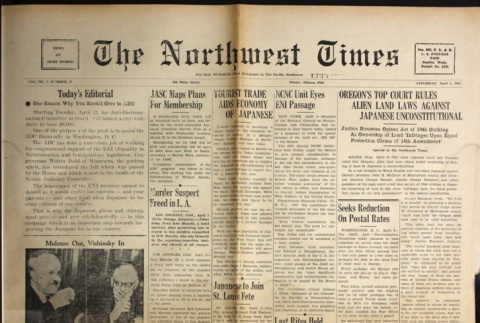 The Northwest Times Vol. 3 No. 27 (April 2, 1949) (ddr-densho-229-194)