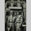 Soldiers in front of P.B.S. Enlisted Men's Hotel (ddr-densho-201-266)