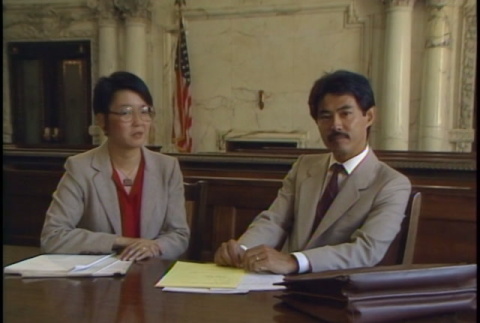 San Francisco Courthouse footage, part 7 of 10; interview with Dale Minami and Karen Kai, part 3 of 5 (ddr-densho-1007-1628)